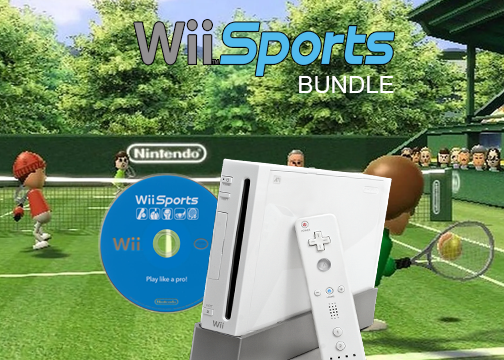 An image of the game, console, or accessory Wii Sports Game and Console Bundle