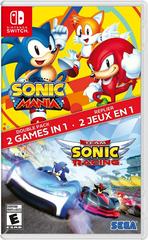 An image of the game, console, or accessory Sonic Mania + Team Sonic Racing Double Pack - (CIB) (Nintendo Switch)