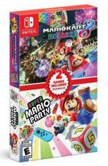 An image of the game, console, or accessory Mario Kart 8 Deluxe + Super Mario Party Double Pack - (CIB) (Nintendo Switch)