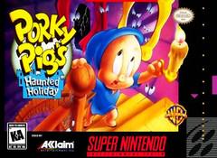 An image of the game, console, or accessory Porky Pig's Haunted Holiday - (CIB Flaw) (Super Nintendo)
