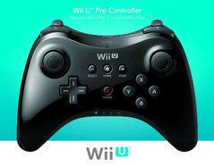 An image of the game, console, or accessory Wii U Pro Controller Black - (LS) (Wii U)