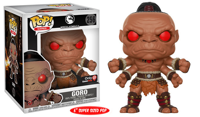 Juegos POP Goro Mortal Kombat X (exclusivo de Gamestop) 256 (desgaste de la caja de luz)