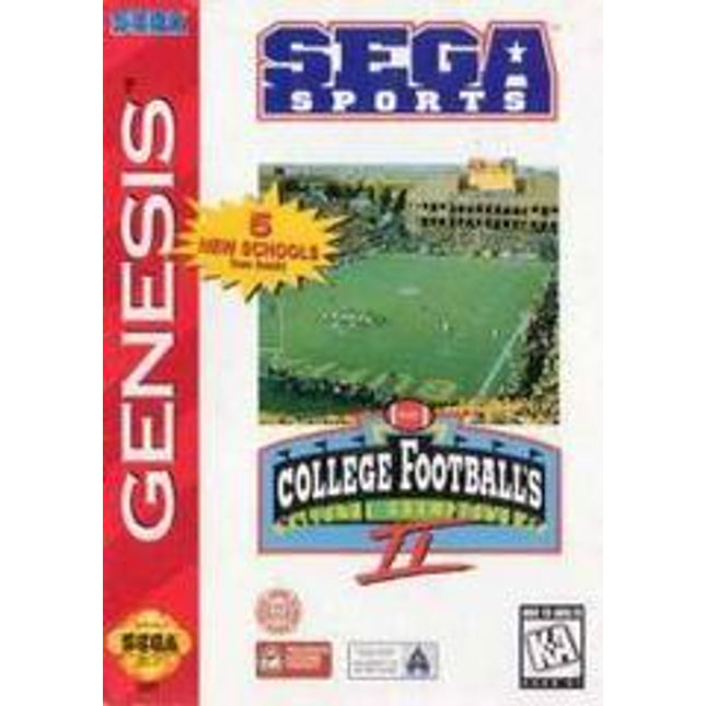 An image of the game, console, or accessory College Football's National Championship II [Cardboard Box] - (Missing) (Sega Genesis)