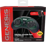 Retro Bit Genesis 8 Button Arcade Pad Shadow - (LS) (Sega Genesis)