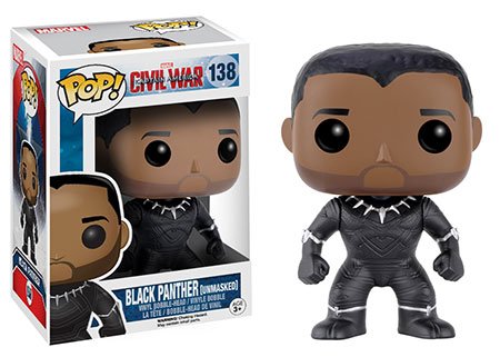 POP Black Panther (Desenmascarado) Capitán América Civil War (Exclusivo de Walgreens) 138