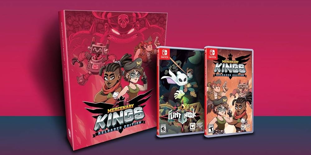 An image of the game, console, or accessory Mercenary Kings Reloaded & Flinthook [Tribute Treasure Box] - (CIB) (Nintendo Switch)
