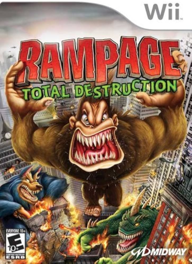 An image of the game, console, or accessory Rampage Total Destruction - (LS) (Wii)
