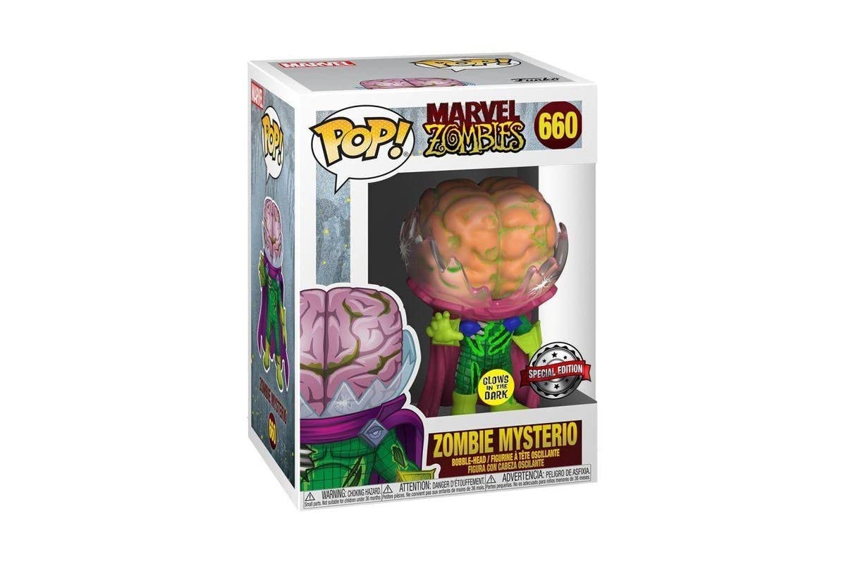 POP Zombie Mysterio Marvel Zombies (Brilla en la oscuridad) (Exclusivo de Walmart)