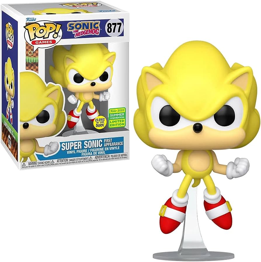 POP Games Super Sonic First Appearance Sonic the Hedgehog (Glows in the Dark) (Summer Convention 2022) 877