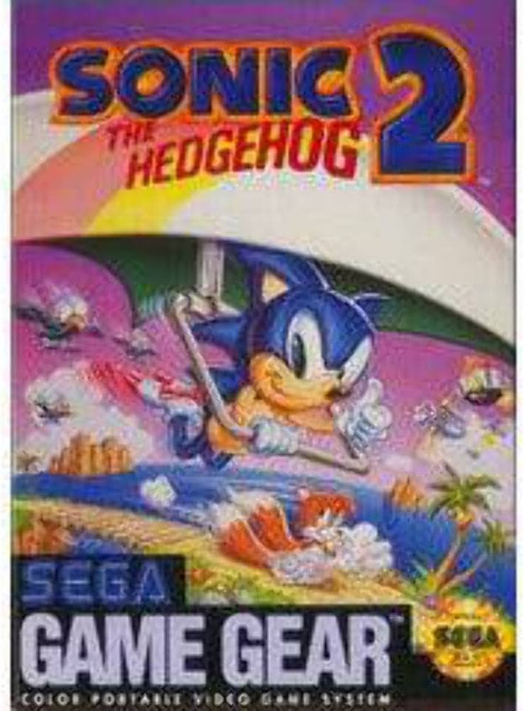 An image of the game, console, or accessory Sonic the Hedgehog 2 & Sonic Tails - (LS) (Sega Game Gear)