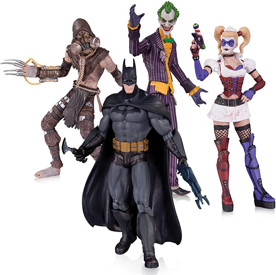 Batman Arkham Asylum 4-Pack (Sealed - P/O) (DC Collectibles)