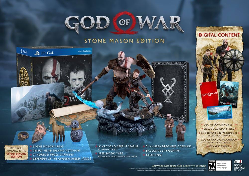 An image of the game, console, or accessory God of War [Stone Mason Edition] - (CIB) (Playstation 4)