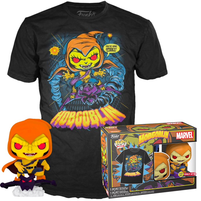 POP Tees Hobgoblin Marvel (Brilla en la Oscuridad) (Exclusivo de Target) (Tamaño Grande)