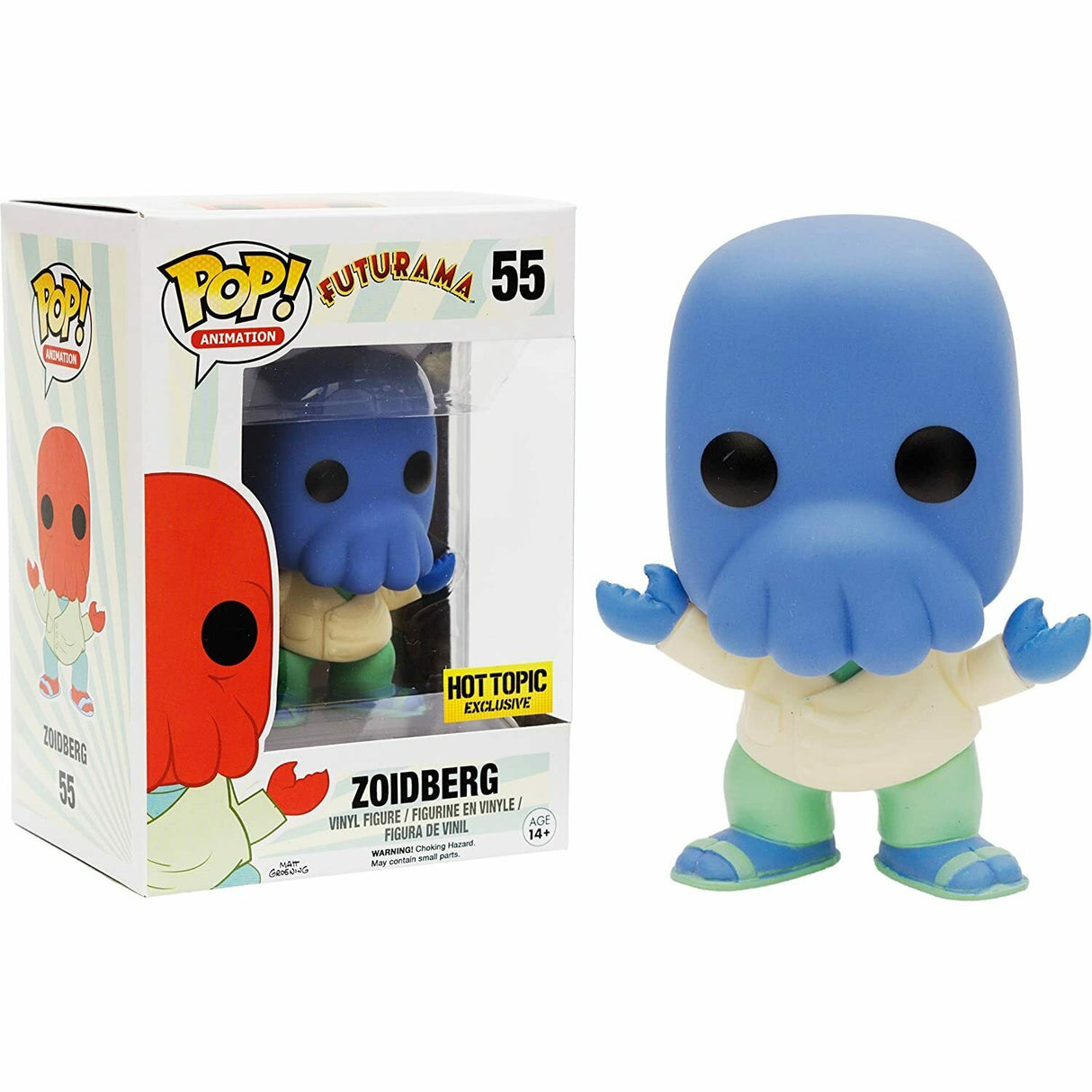 Animación POP Zoidberg Futurama (Exclusivo de Hot Topic) 55 (Daño leve en la caja)