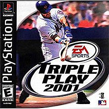 An image of the game, console, or accessory Triple Play 2001 - (CIB) (Playstation)