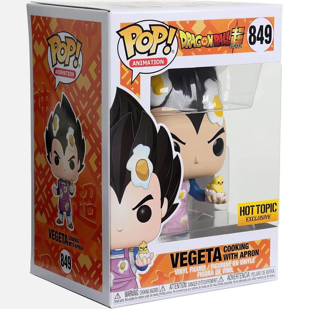 Animación POP Vegeta cocinando con delantal Dragon Ball Super (Exclusivo Hot Topic) 849
