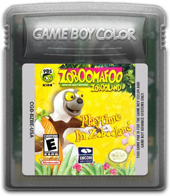 An image of the game, console, or accessory Zoboomafoo Playtime in Zobooland - (LS) (GameBoy Color)
