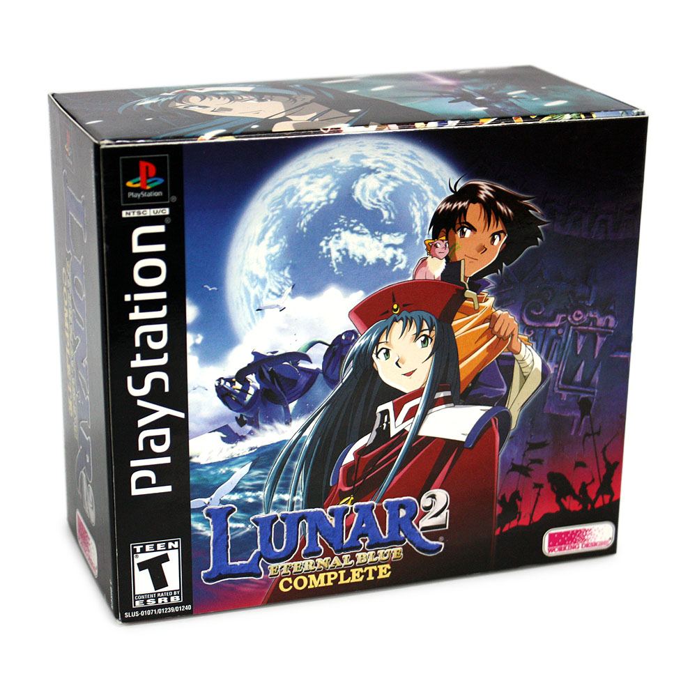 An image of the game, console, or accessory Lunar 2 Eternal Blue Complete [Collector's Edition][Missing slipcover] - (CIB) (Playstation)