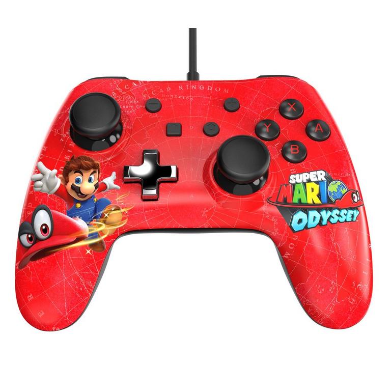 PowerA - Mando con cable mejorado para Nintendo Switch - Mario Odyssey - (LS) (Nintendo Switch)
