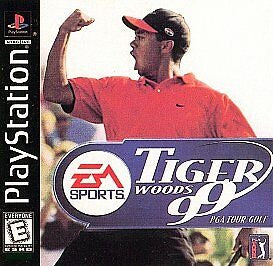 An image of the game, console, or accessory Tiger Woods '99 - (CIB) (Playstation)