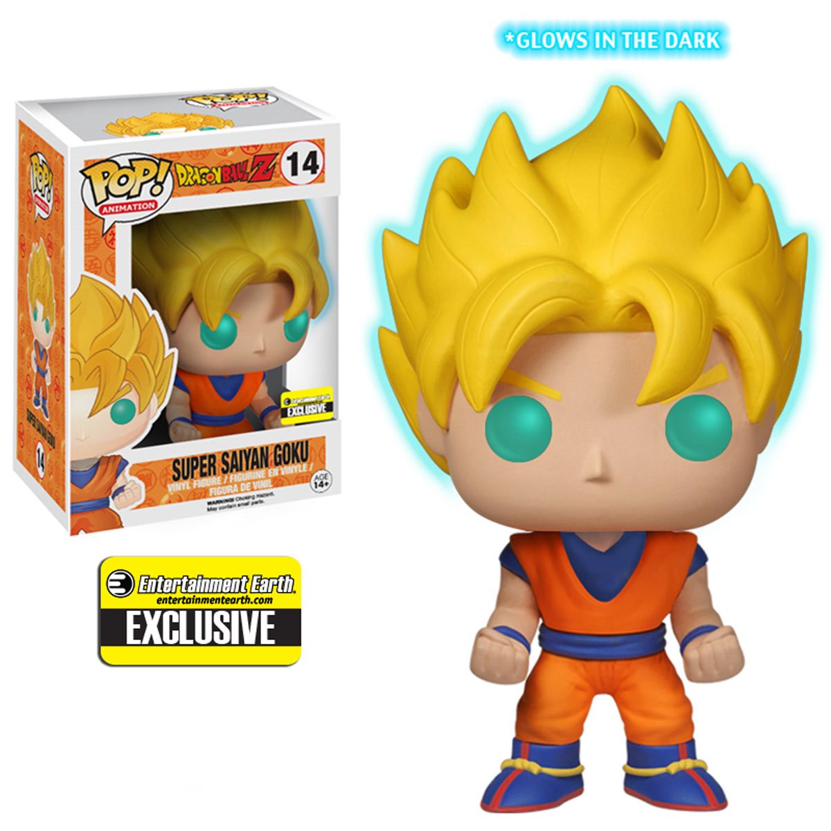 Animación POP Super Saiyan Goku Dragon Ball Z (Brilla en la oscuridad) (Exclusivo de Entertainment Earth) 14