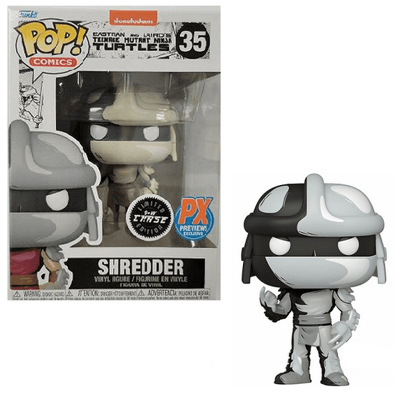 POP Comics Shredder Teenage Mutant Ninja Turtles (Black and White Chase) (Previews Exclusive) 35